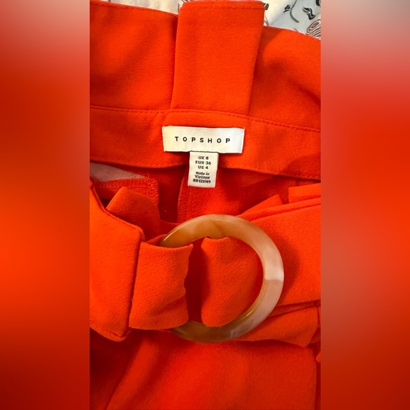 BNWOT Orange TOPSHOP pants - Picture 4 of 4